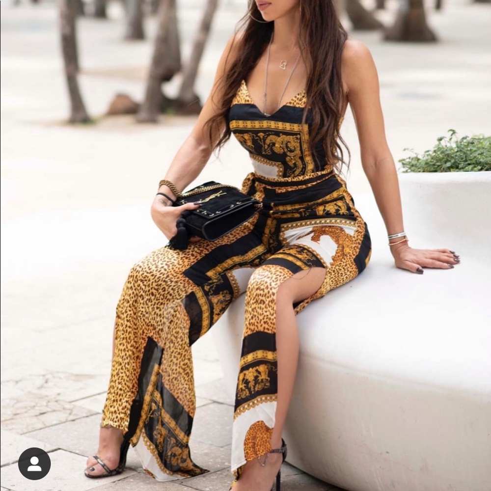 Nice side Slit Versace Style Overall
